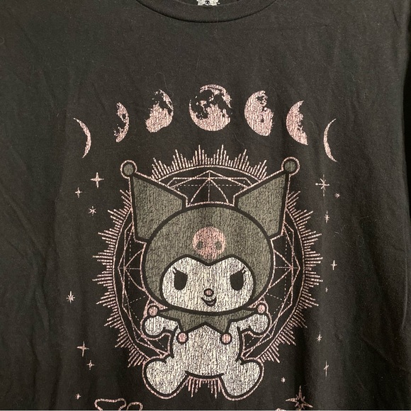 Hot Topic Kuromi by Sanrio Black T-Shirt Size Large - Picture 4 of 5